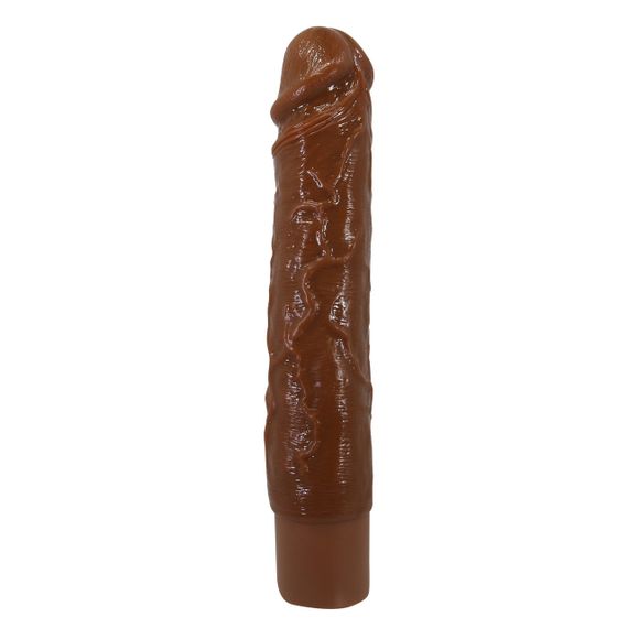 Реалистичный вибратор - Pretty Love Osric Realistic Vibrating Dildo Brown Sex Aura | Зображення 4