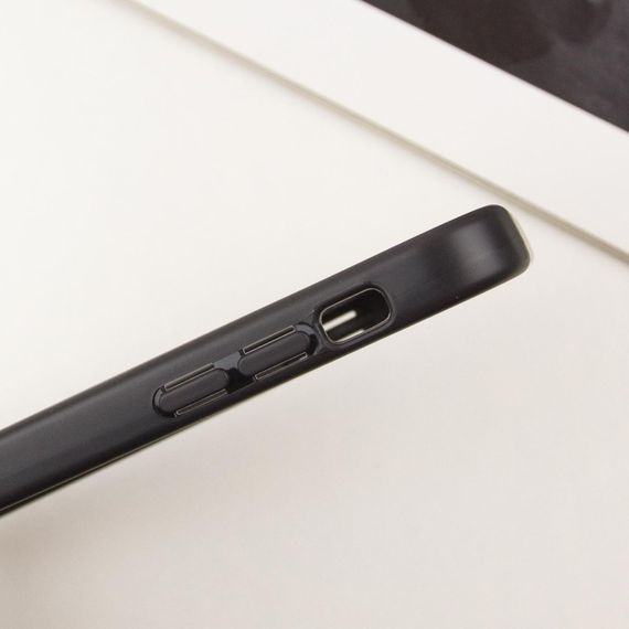 TPU чохол Transparent + Colour 1,5mm для Apple iPhone 14 (6.1") Black | Зображення 4