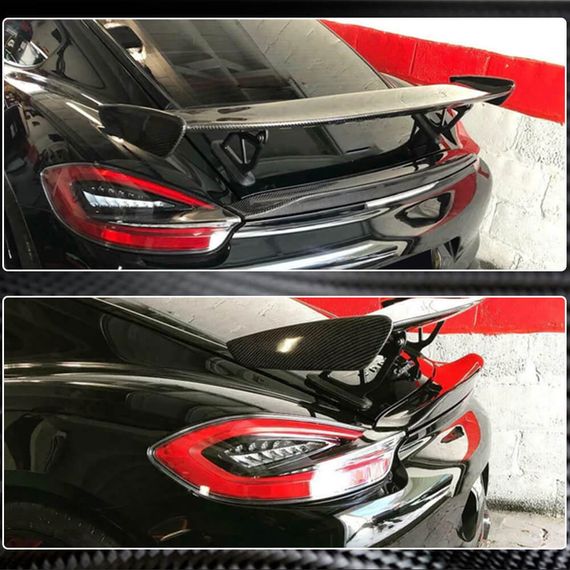 Спойлер (для GT4 Coupe, Карбон) для Porsche Boxster/Cayman 982 (718) 2016- рр | Зображення 3