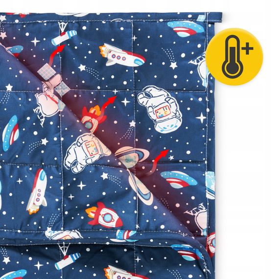 Одеяло тяжелое (утяжеленное) 4FIZJO 3 кг 100 x 150 см детское Blue (P-5905973403535) | Зображення 1