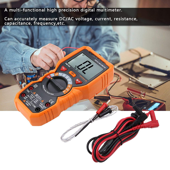 Цифровий мультиметр PEAKMETER PM18A Портативний тестер опору струму та напрузі - 6000 відліків (sv2505) | Зображення 6