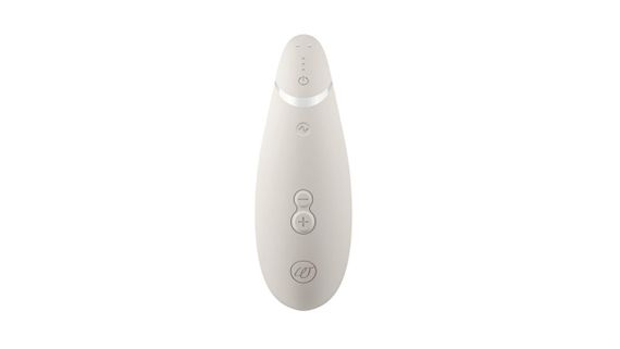 Вакуумний кліторальний стимулятор Womanizer Premium 2 Grey – водозахист, магнітна USB-зарядка, силікон | Зображення 5