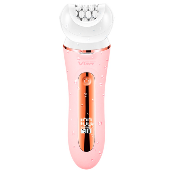 Епілятор VGR 5 в 1 V-751 PINK, 5 насадок, водонепроникний | Зображення 3