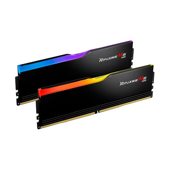 Модуль пам'яті для комп'ютера DDR5 32GB (2x16GB) 6000 MHz Ripjaws M5 RGB Black G.Skill (F5-6000J3636F16GX2-RM5RK)
