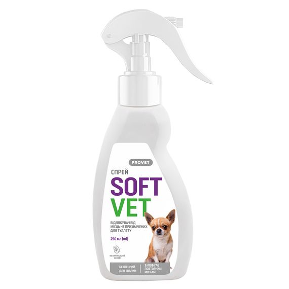 Спрей Provet SOFTVET відлякувач від місць не призначених для туалету для собак 250 мл