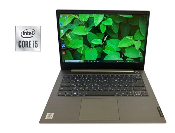 Ультрабук Б-класс Lenovo ThinkBook 14-IIL / 14" (1920x1080) IPS / Intel Core i5-1035G1 (4 (8) ядра по 1.0 - 3.6 GHz) / 16 GB DDR4 / 256 GB SSD / Intel UHD Graphics / WebCam б/у