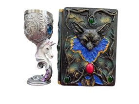 Подарунковий набір Келих 3D Єдиноріг і Блокнот 3D «Лісовий Гримуар Лиси»