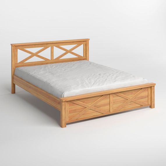 Двоспальне ліжко Mebigrand Прованс Н Горіх світлий 140х190 см (MBG-1591) | Зображення 1