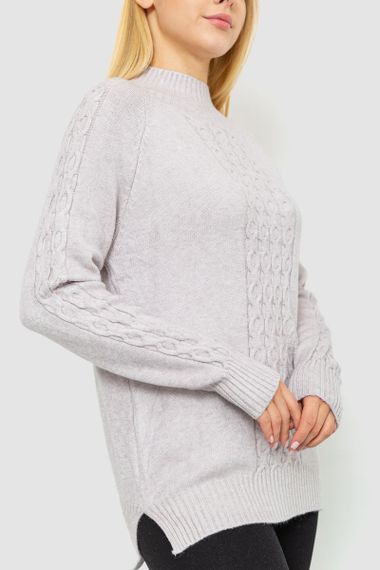 Светр жіночий, колір світло-сірий, 221R20PCS7 | Зображення 2