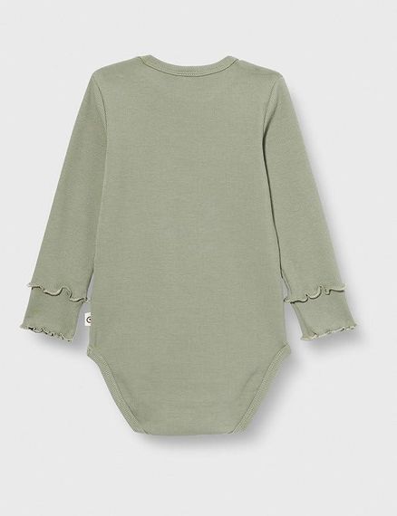 Дитяче боді для новонародженої дівчинки Green Cotton 68 см Оливковий (25111217A) | Зображення 2