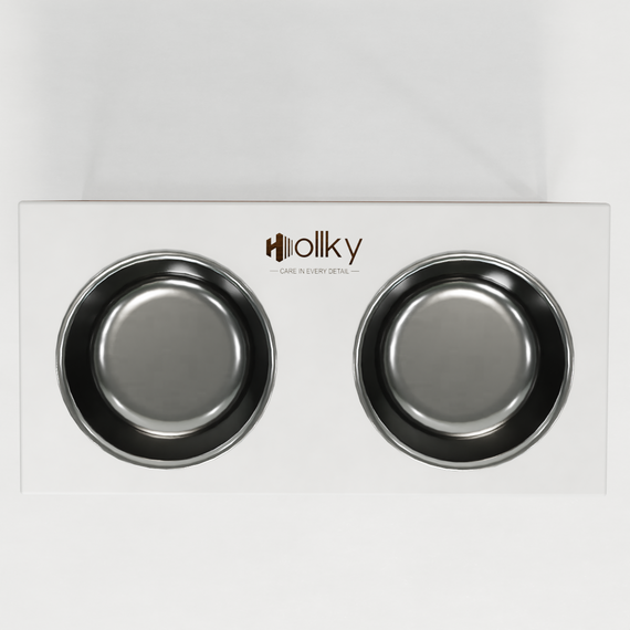 Миски на подставке для больших собак Hollky Base XL40 (2 × 1,8 л) BXL40-522640-GLWH | Зображення 2