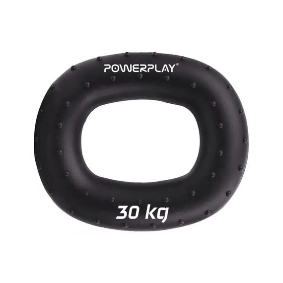 Еспандер кистьовий силіконовий PowerPlay PP-4337 Hand Grip Hard 30 кг (Чорний)