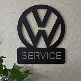 Панно декоративна картина на стіну Volkswagen SERVICE 490х600 acr-p000099