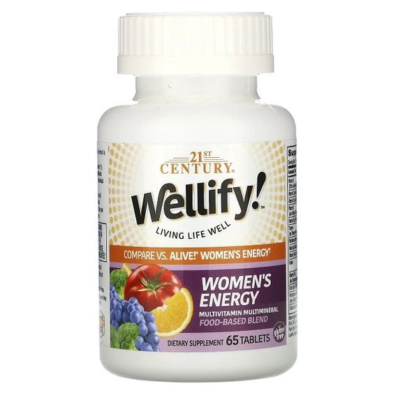 Вітамінно-мінеральний комплекс 21st Century Wellify! Women's Energy, Multivitamin Multimineral 65 Tabs
