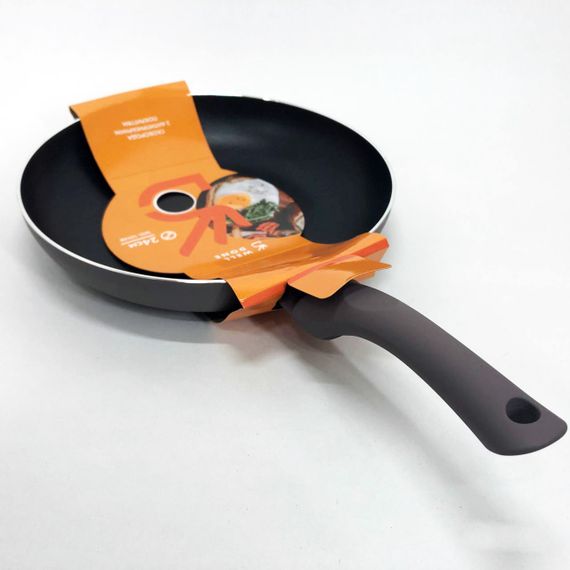 Сковорода алюмінієва 24 см WELL DONE WD-1014B індукція, сковорода з індукційним дном, якісна | Зображення 4