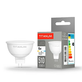 Лампа MR16 6W GU5.3 4100К 220V LED Titanum