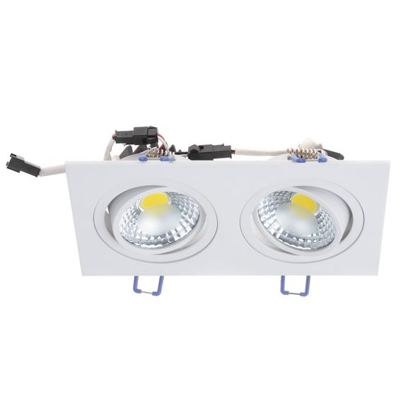 Светильник потолочный LED врезной  LED-173/2x5W NW WH | Зображення 3