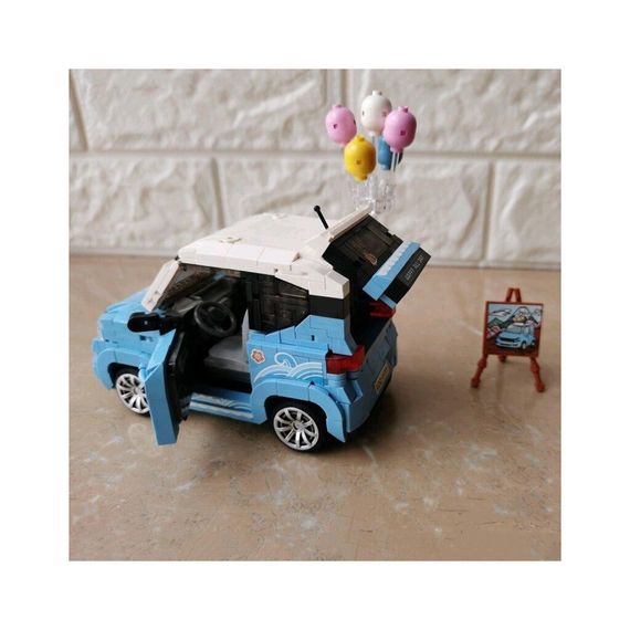 Конструктор LOZ mini Автомобіль MINI блакитний (1131) | Зображення 5