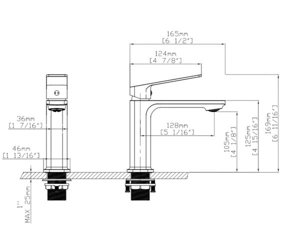 Змішувач для раковини Qtap Capricorn Chrome QTCAP1060102C48219 | Зображення 1
