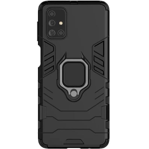 Ударостійкий чохол Transformer Ring for Magnet для Samsung Galaxy M31s Black