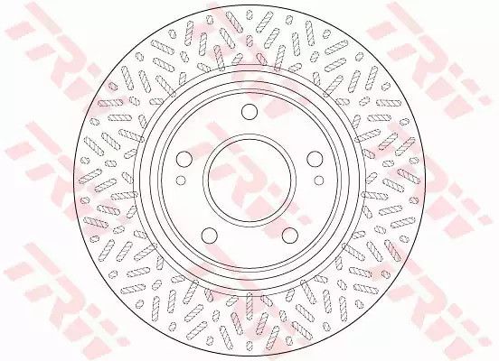 Тормозной диск, MITSUBISHI GRANDIS (NA_W) 2.0  05-  front TRW (DF6259) | Зображення 1