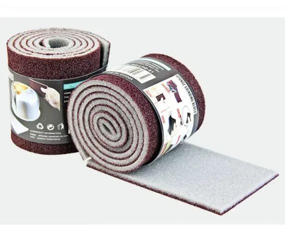 Абразивная губка для чистки посуды sandpaper AND-5599