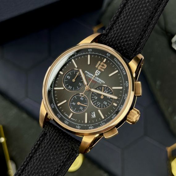 Чоловічий годинник Pagani Design YS008 Rose Gold-Black | Зображення 6
