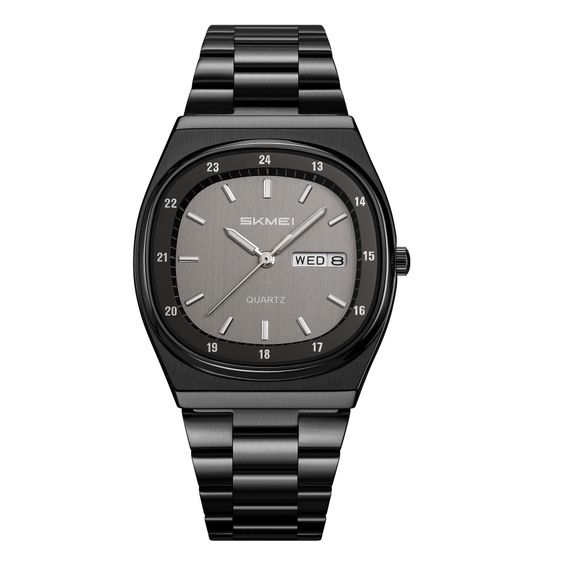 Наручний годинник Skmei 2630BKBK Black-Black чоловічий спортивний у чорному кольорі