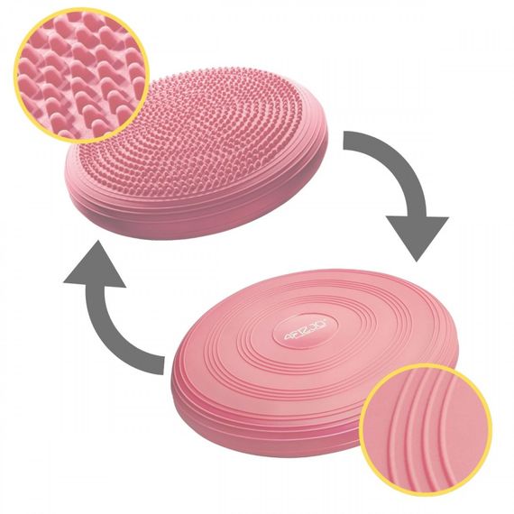 Балансувальна подушка-диск 4FIZJO MED+ 33 см (сенсомоторна) масажна Pink 4FJ0316 (P-5907739313829) | Зображення 1