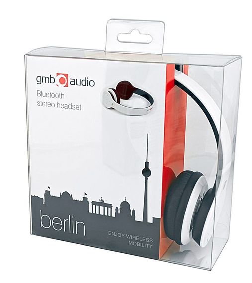 Bluetooth гарнітура BHP-BER-W, серія gmb audio  "Берлін", білий колір | Зображення 4