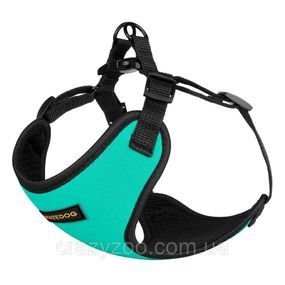 Шлея для собак Barksi Sport неопрен 3D сетка бирюзовая A: 20 B: 35-38 см 7413Б/Т