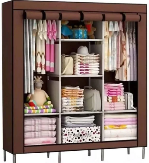 Складна тканинна шафа STORAGE WARDROBE 88130 на 3 секції, 130х45х175 см | Зображення 2