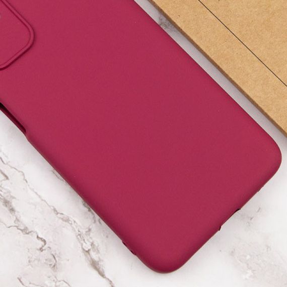 Чохол Silicone Cover Lakshmi Full Camera (A) для Oppo A17 Бордовий / Marsala | Зображення 3