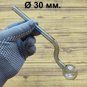Стеклянная трубка Sherlock Ball Long Oil Gray