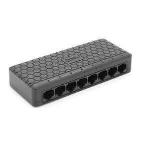 8ми портовий Ethernet комутатор ONV-H1008ES у чорному корпусі, 8x100Мб портів