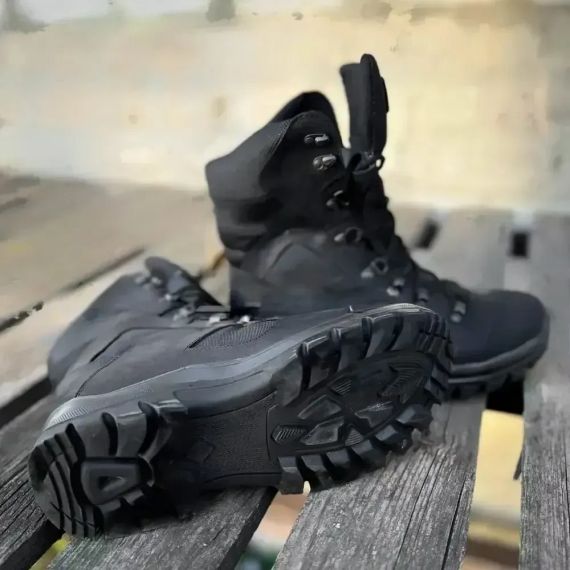 Берцы тактические демисезонные Stalker мембрана Gore-Tex черные | Зображення 2