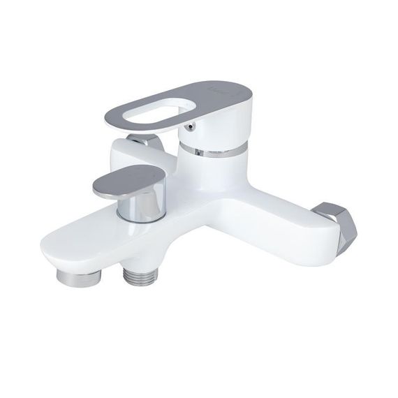 Смеситель для ванны Lidz Latwa 006 (c душевым гарнитуром) (k35) LDLAT006WHI45424 White | Зображення 3