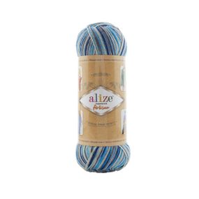 Пряжа Alize Superwash Artisan № 9016  (Алізе Супервош Артісан) – 75% вовна, 25% поліамід, 100 г / 420 м