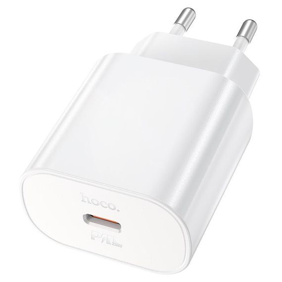 СЗУ HOCO N22.1xUSB-C, PD25W, White | Зображення 1