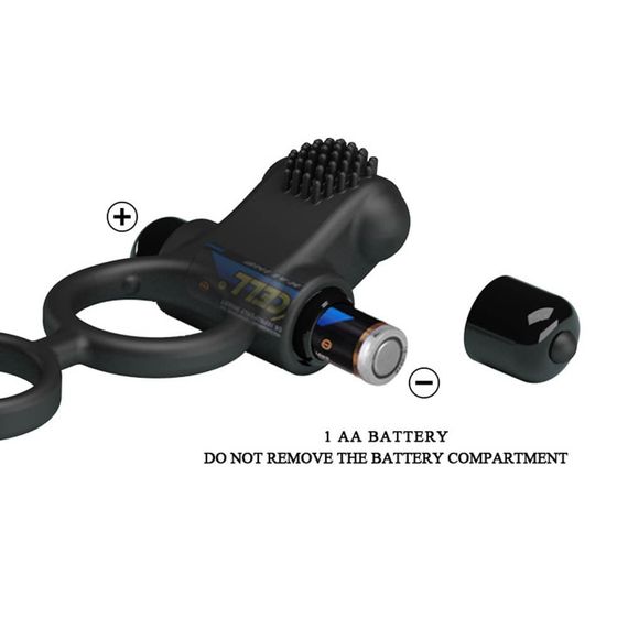 Ерекційне кільце - Pretty Love Vibration Penis Sleeve IV Black Sex Aura | Зображення 3