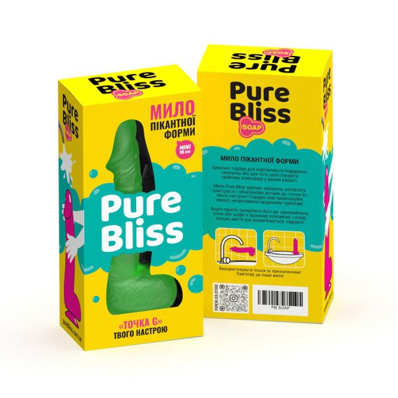 Мыло член Pure Bliss MINI на присоске, зеленое, 15 см sexstyle | Зображення 7