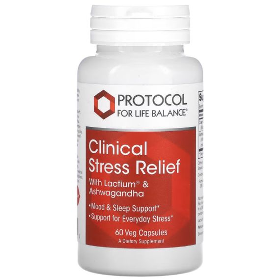 Комплекс для профілактики нервової системи Protocol for Life Balance Clinical Stress Relief 60 Veg Caps