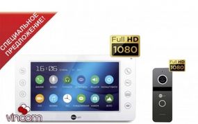 Комплект видеодомофона NeoLight Kappa plus HD и Solo FHD graphite