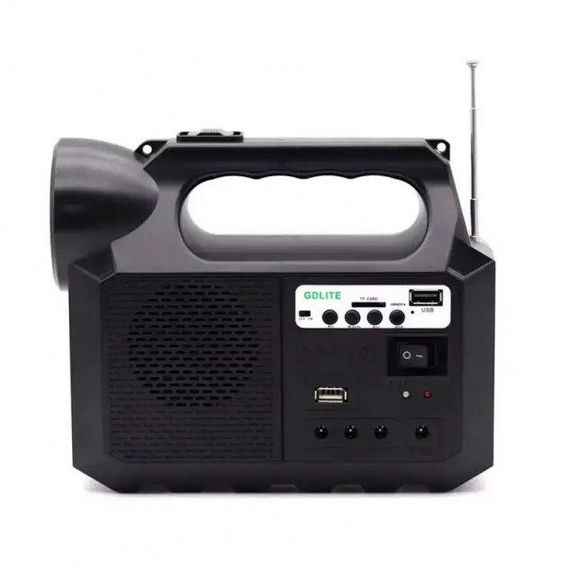 Портативна зарядна станція GDLITE GD-8017 Music Світильник аварійного освітлення радіо плеєр павербанк | Зображення 15