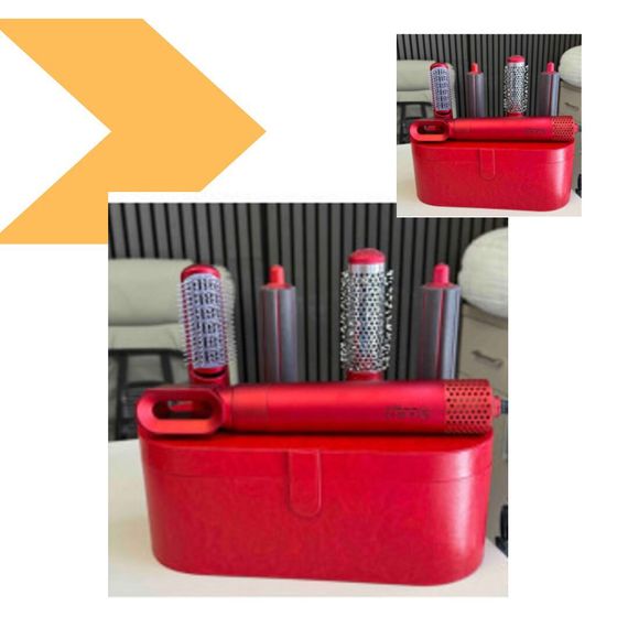 Професійний мультистайлер для волосся 5в1 Матовый Червоний XPRO в шкіряній кейсі (47750-5977_612) | Зображення 1