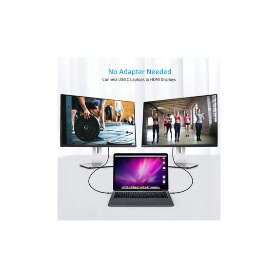 Кабель мультимедийный USB-C to HDMI 1.8m 4K 60Hz Choetech (CH0021-BK) | Зображення 6