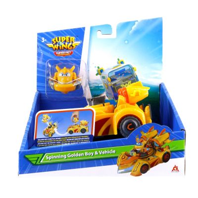 Ігровий набір Super Wings Spinning Vehicle Золотий Хлопчик (Golden Boy) (EU770331) | Зображення 6
