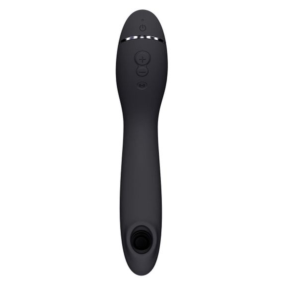 Вакуумний стимулятор для точки G та клітора з вібрацією Womanizer OG Dark Grey, 12 рівнів, 3 режими Sex Aura | Зображення 1