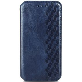 Кожаный чехол-книжка GETMAN Cubic (PU) для Xiaomi Redmi 12C Синий
