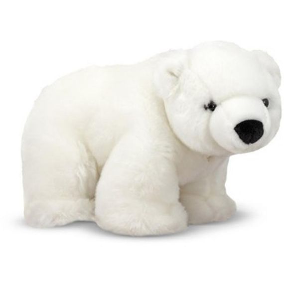 М'яка іграшка Melissa&amp;Doug Полярный плюшевый мишка Леонид, 20см х 32см (MD7609)